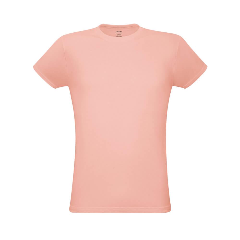 Camiseta Unissex Papaya VE0011 na cor Salmão, brinde personalizado Sky Brindes