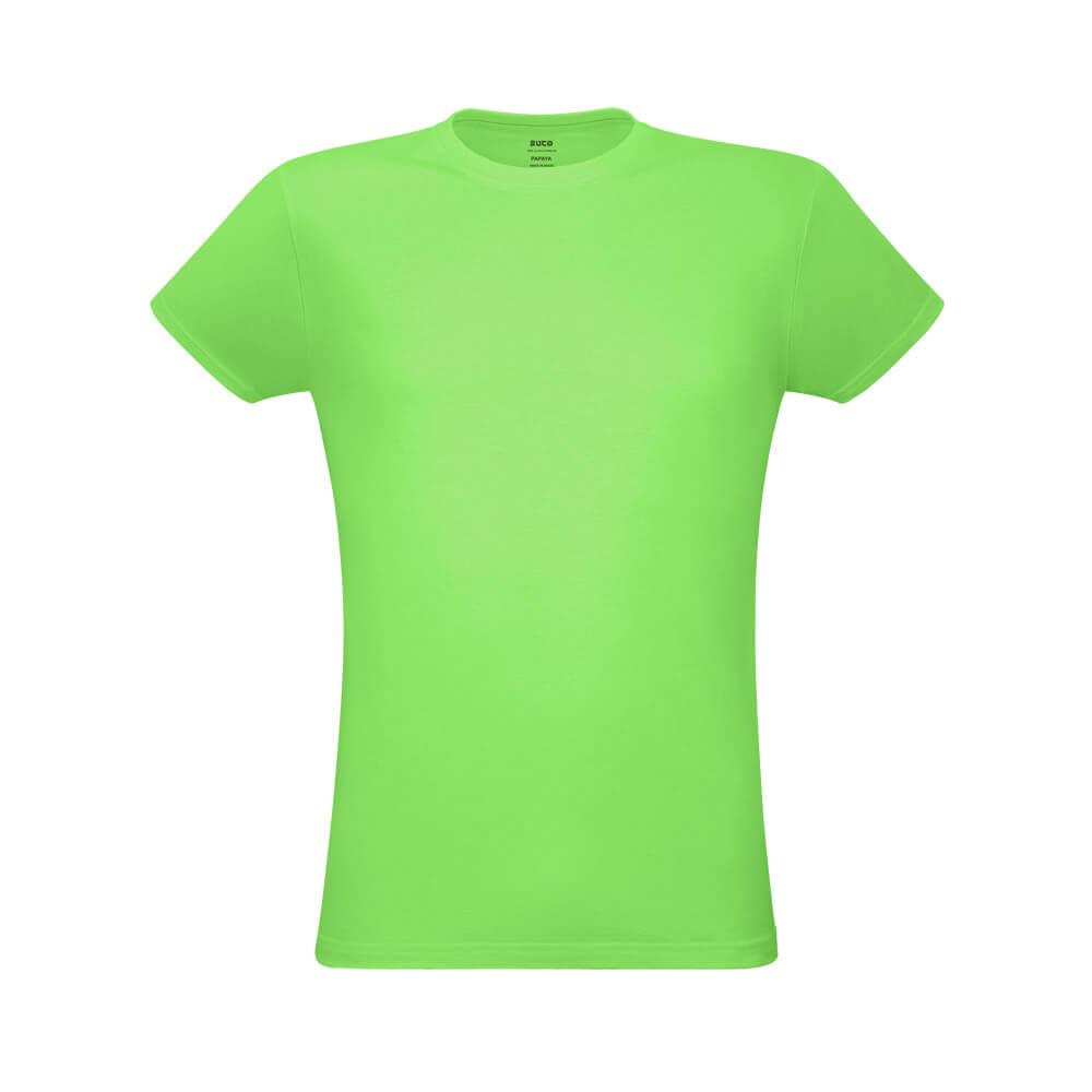 Camiseta Unissex Papaya VE0011 na cor Verde claro, brinde personalizado Sky Brindes