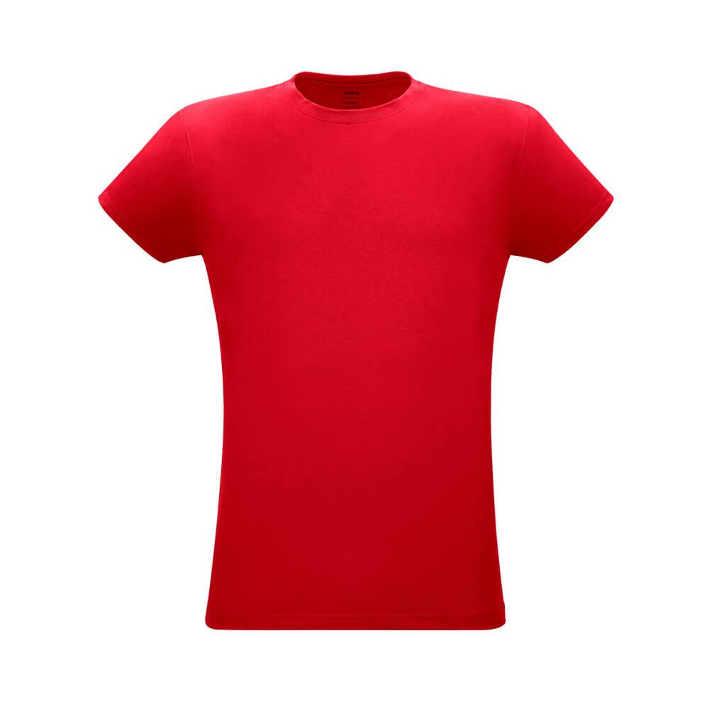 Camiseta Unissex Papaya VE0011 na cor Vermelho, brinde personalizado Sky Brindes