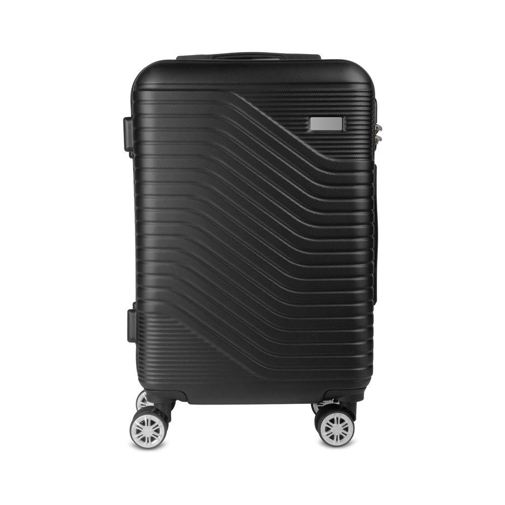 Mala de viagem em ABS VG1555 na cor Preto, brinde personalizado Sky Brindes