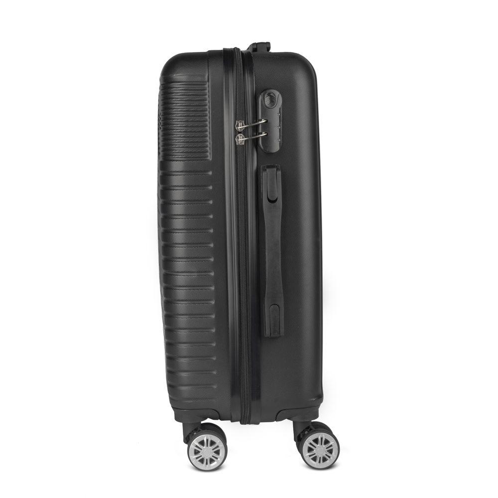 Mala de viagem em ABS VG1555 na cor Preto, brinde personalizado Sky Brindes