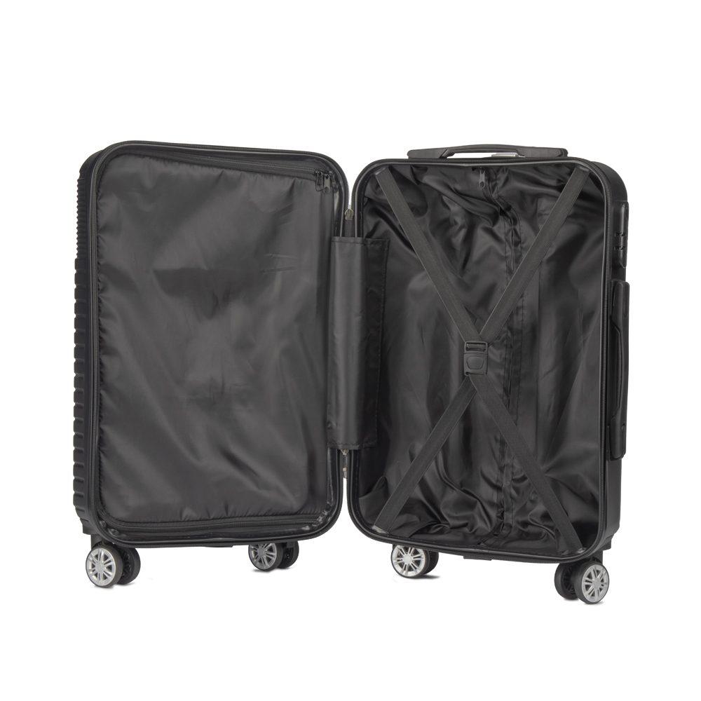 Mala de viagem em ABS VG1555 na cor Preto, brinde personalizado Sky Brindes