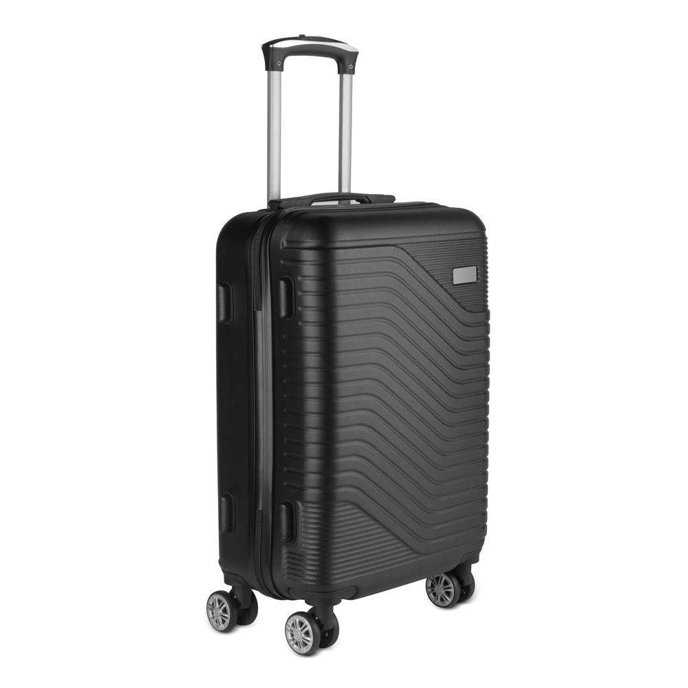 Mala de viagem em ABS VG1555 na cor Preto, brinde personalizado Sky Brindes