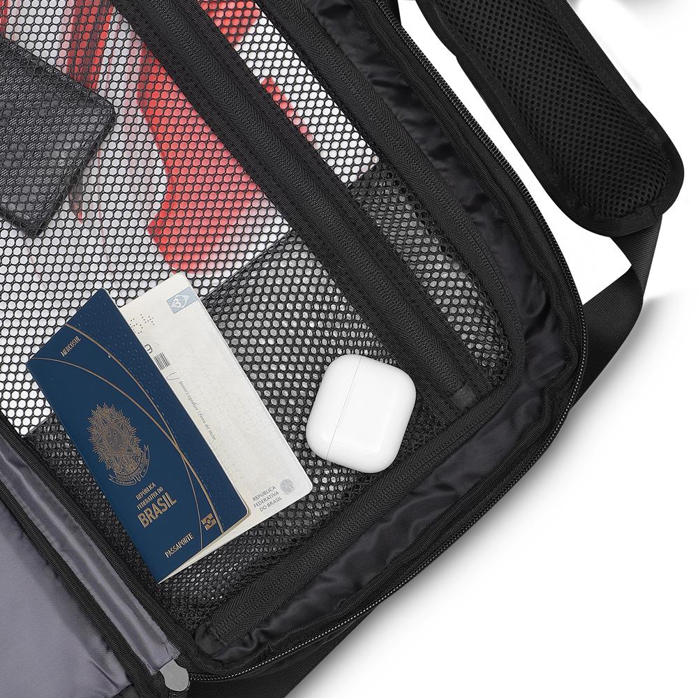 Mala Executiva VG1564 na cor Preto, brinde personalizado Sky Brindes
