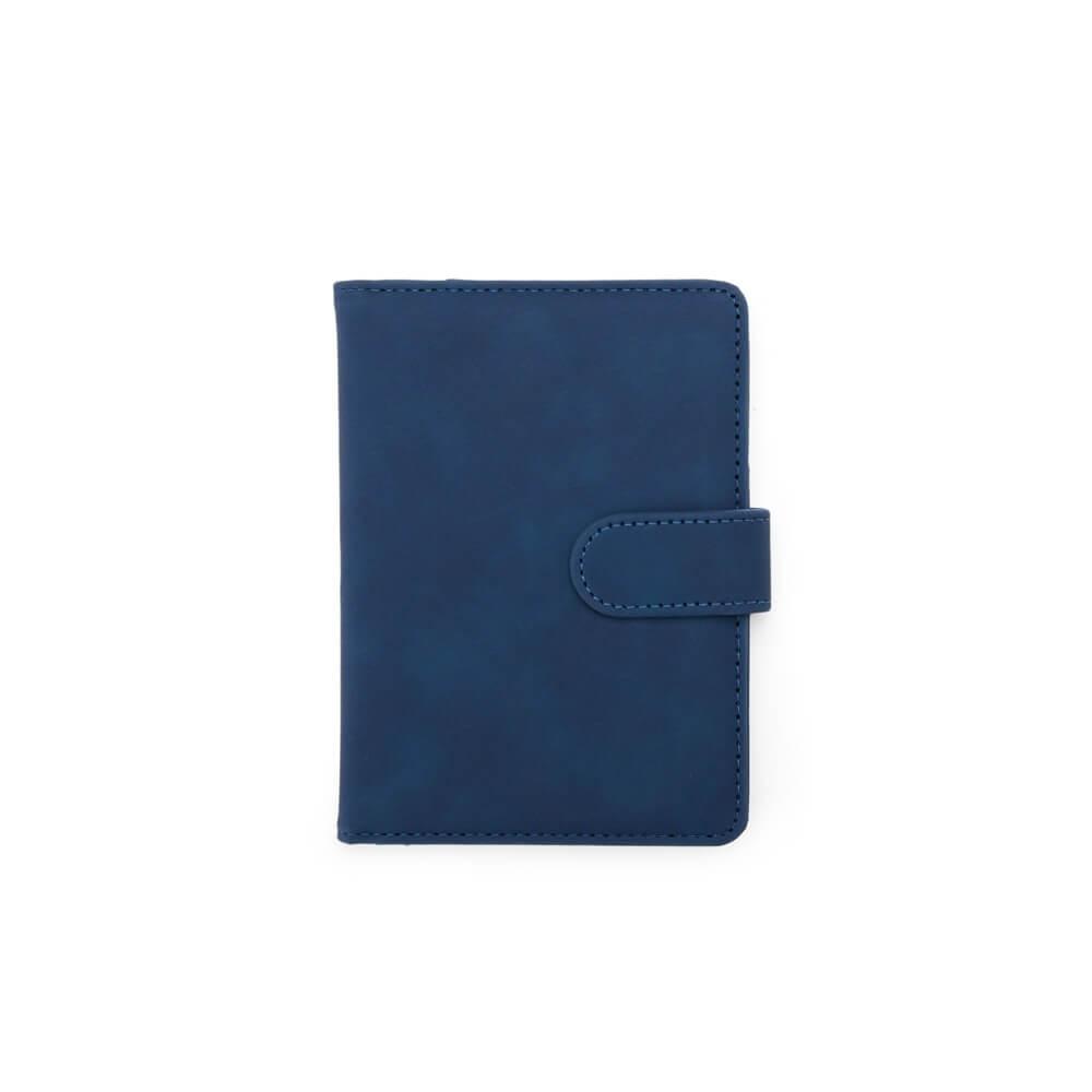 Porta-passaporte VG1651 na cor Azul escuro, brinde personalizado Sky Brindes