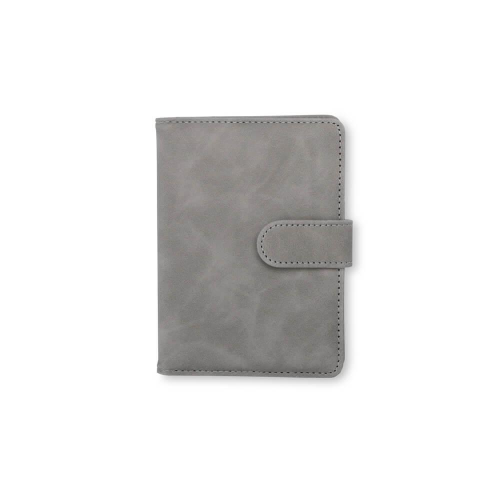Porta-passaporte VG1651 na cor Cinza, brinde personalizado Sky Brindes