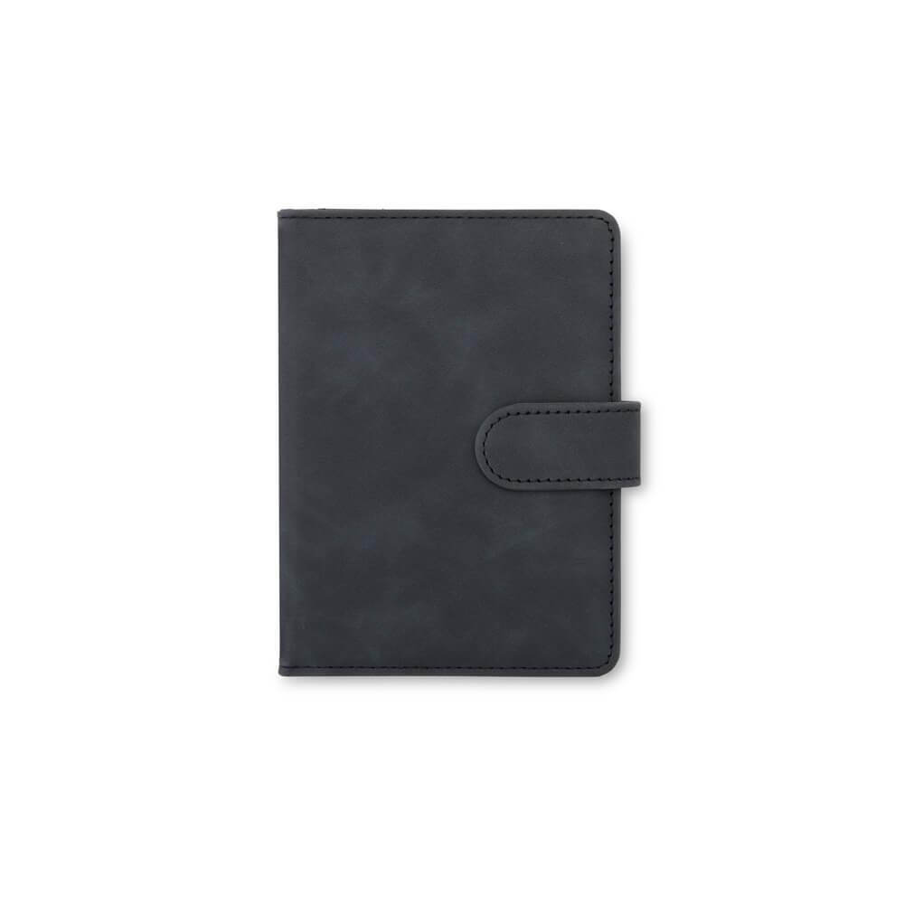 Porta-passaporte VG1651 na cor Preto, brinde personalizado Sky Brindes