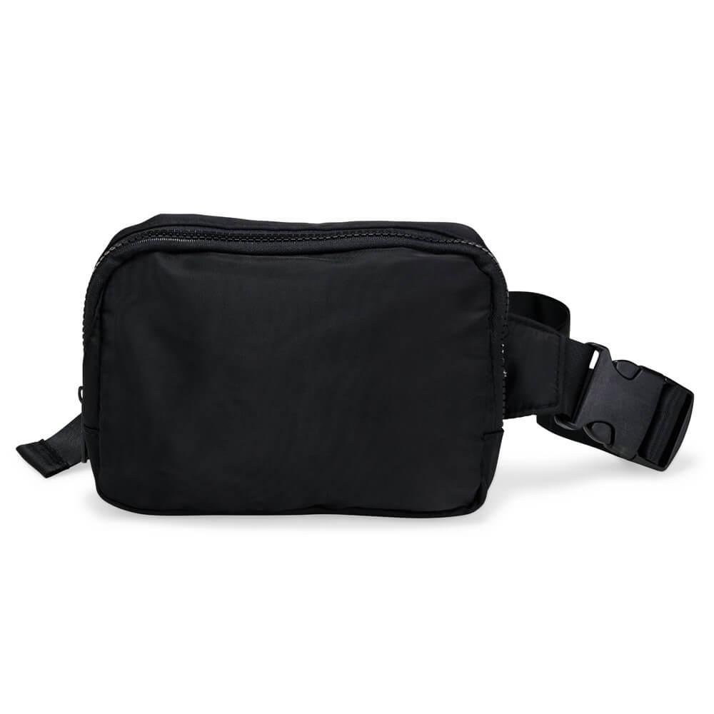 Pochete em Nylon Impermeável VG1657 na cor Preto, brinde personalizado Sky Brindes
