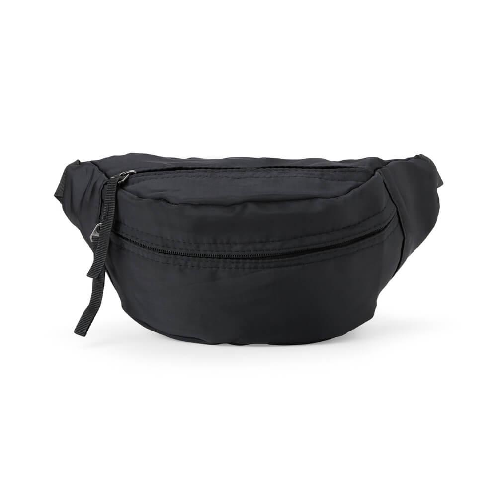 Pochete em Poliéster VG1658 na cor Preto, brinde personalizado Sky Brindes