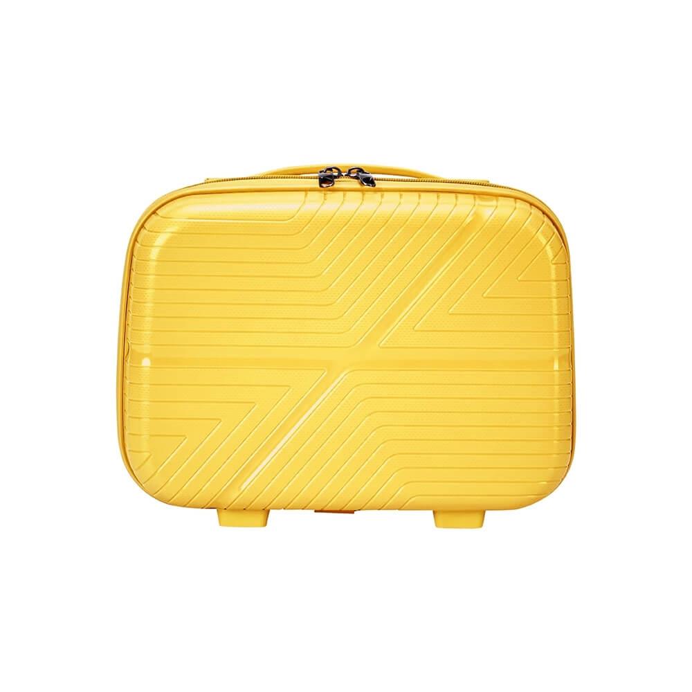 Frasqueira Plástica para Mala VG1659 na cor Amarelo, brinde personalizado Sky Brindes