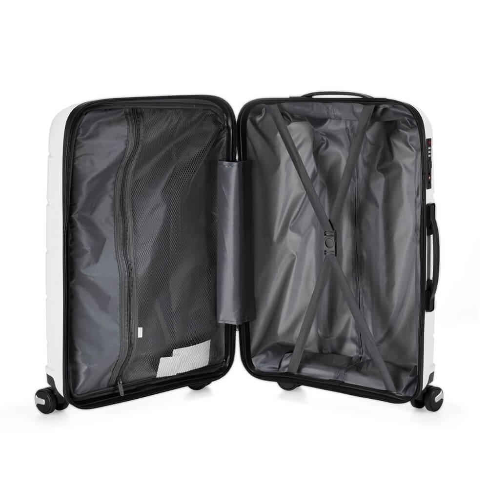 Mala de Viagem 64 Litros VG1660 na cor Branco, brinde personalizado Sky Brindes