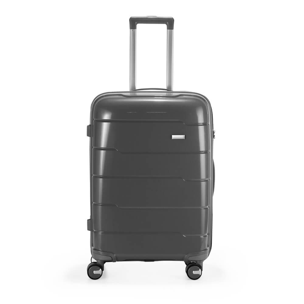 Mala de Viagem 64 Litros VG1660 na cor Cinza escuro, brinde personalizado Sky Brindes