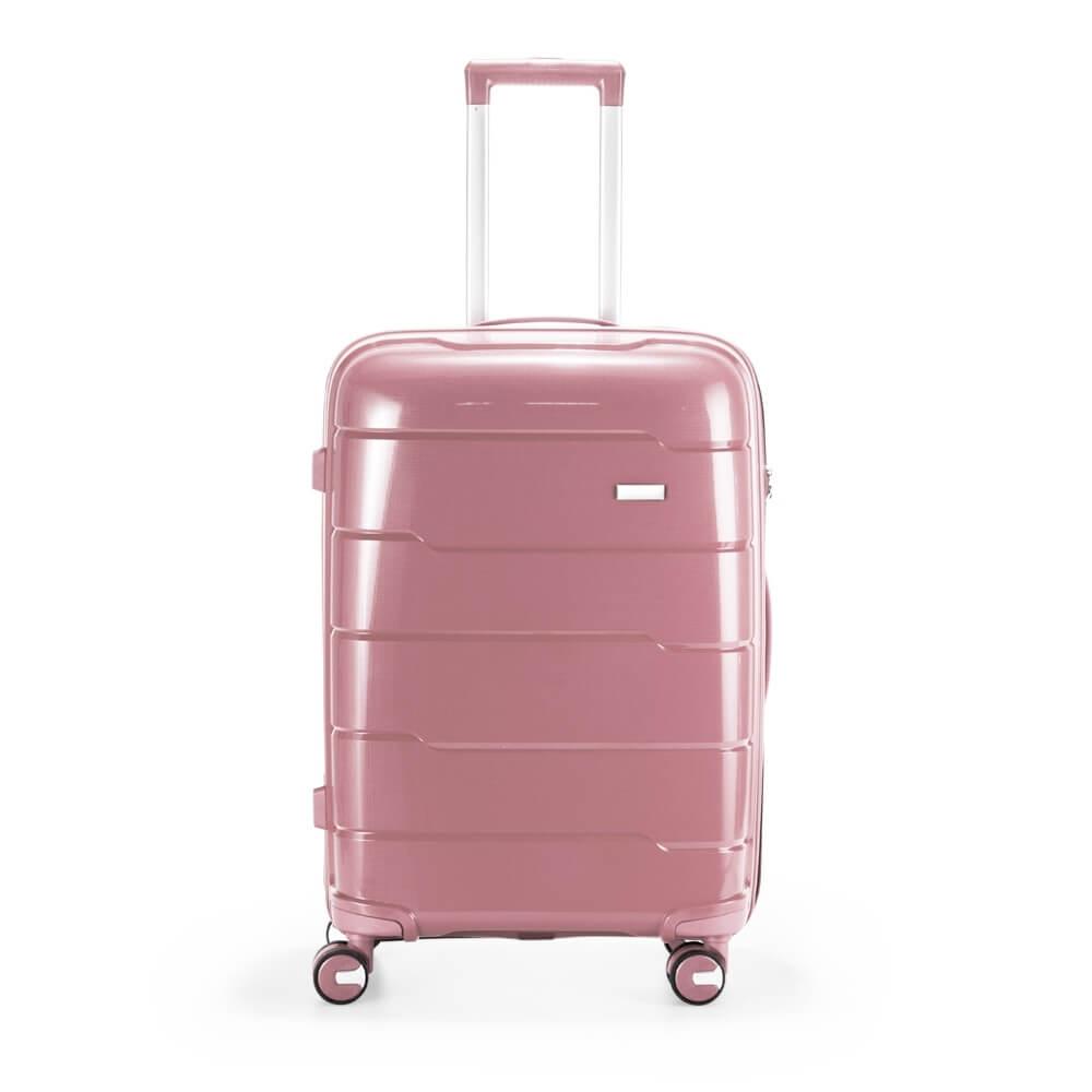 Mala de Viagem 64 Litros VG1660 na cor Rosa, brinde personalizado Sky Brindes