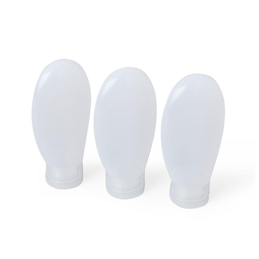 Kit Viagem 3 Peças VG1664 na cor Transparente, brinde personalizado Sky Brindes
