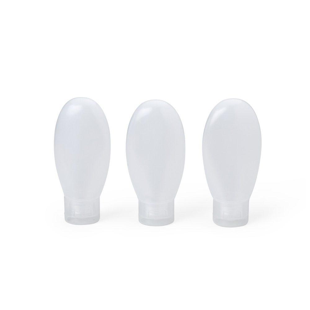 Kit Viagem 3 Peças VG1664 na cor Transparente, brinde personalizado Sky Brindes