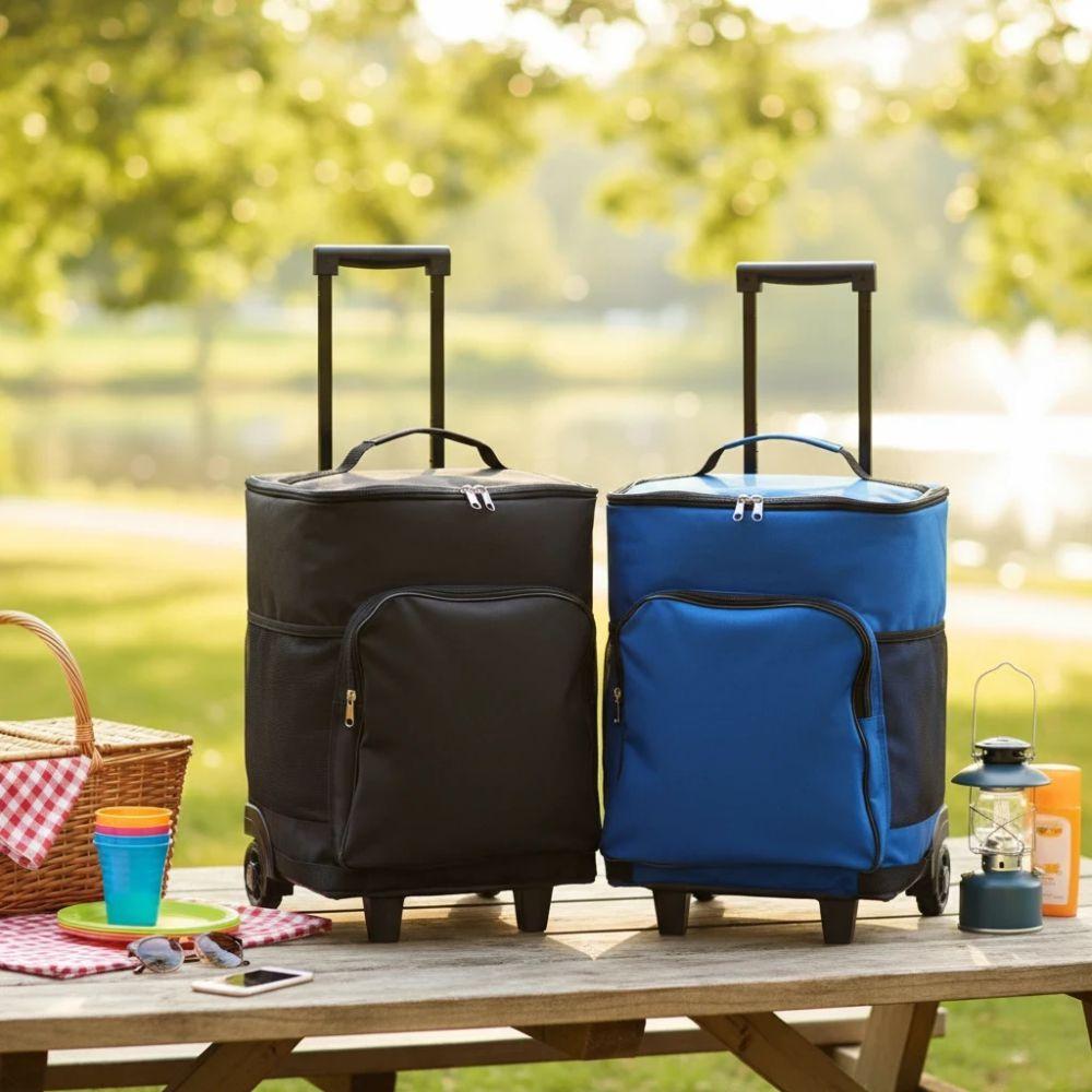 Bolsa Térmica 23 Litros VG1671 na cor Preto, brinde personalizado Sky Brindes