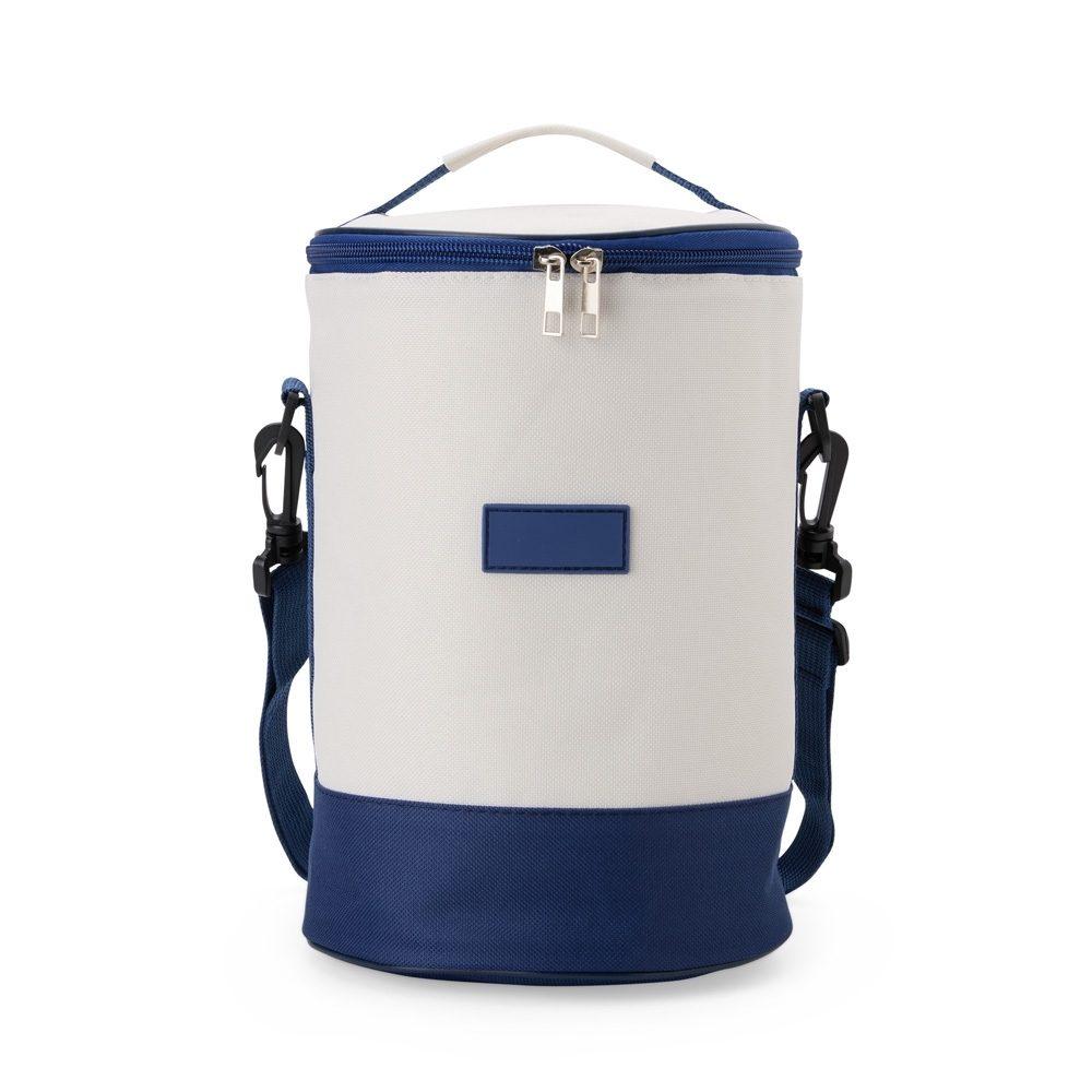 Bolsa Térmica Oxford 8 Litros VG1673 na cor Azul escuro, brinde personalizado Sky Brindes