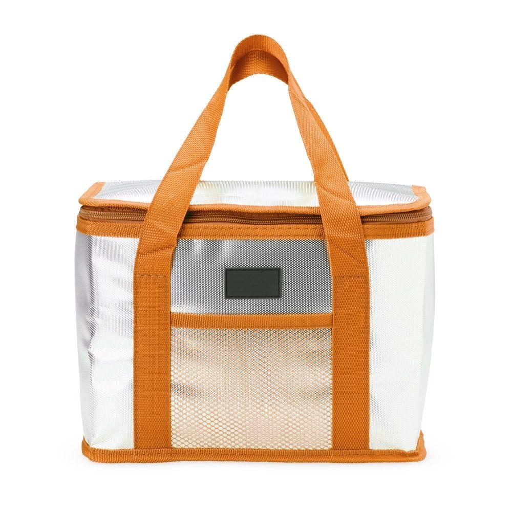 Bolsa Térmica 9,5 Litros VG1675 na cor Laranja, brinde personalizado Sky Brindes