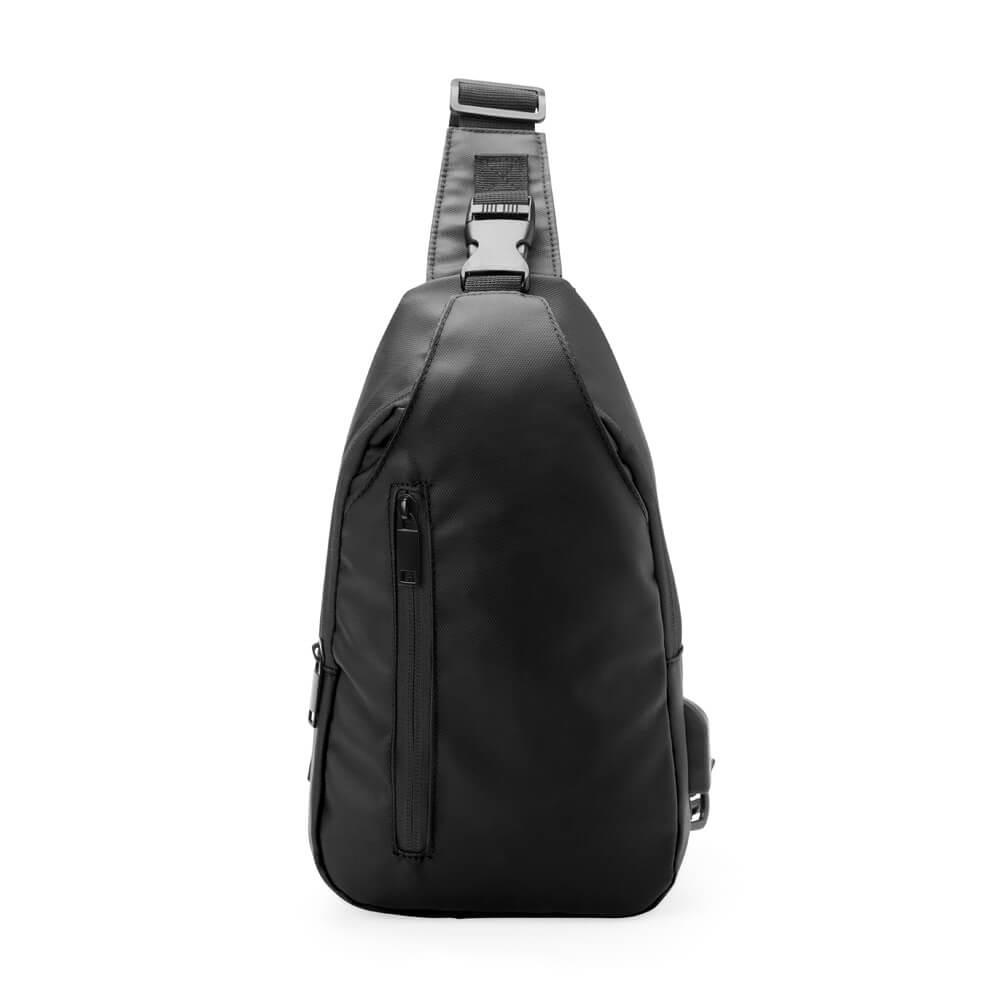 Mochila de Ombro 6 Litros VG1682 na cor Preto, brinde personalizado Sky Brindes