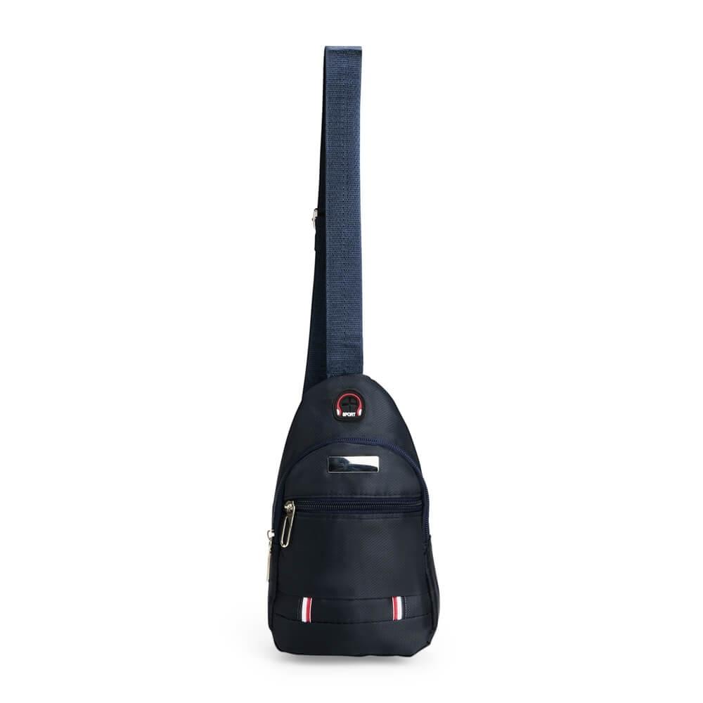 Mini Bolsa Transversal VG1685 na cor Azul, brinde personalizado Sky Brindes