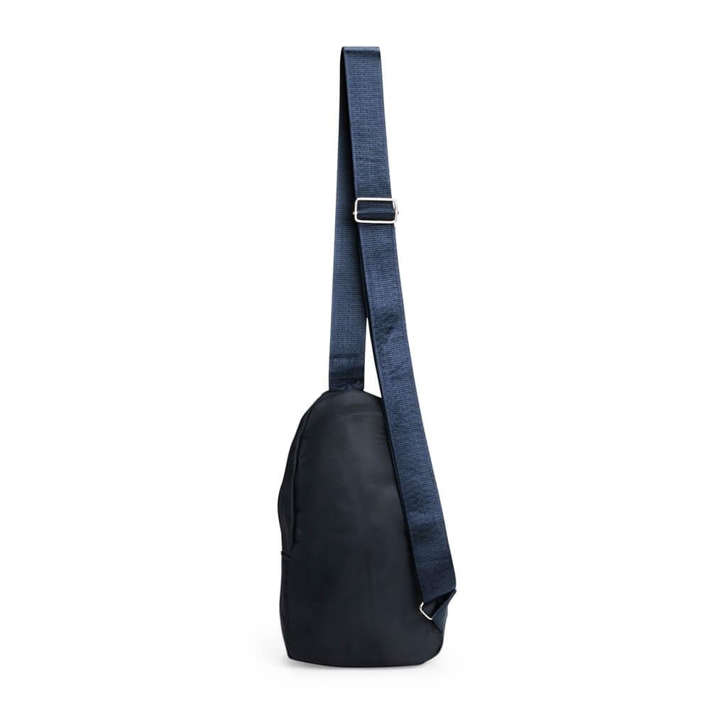 Mini Bolsa Transversal VG1685 na cor Azul, brinde personalizado Sky Brindes