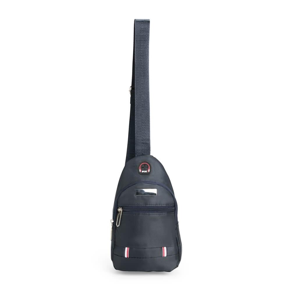 Mini Bolsa Transversal VG1685 na cor Cinza, brinde personalizado Sky Brindes