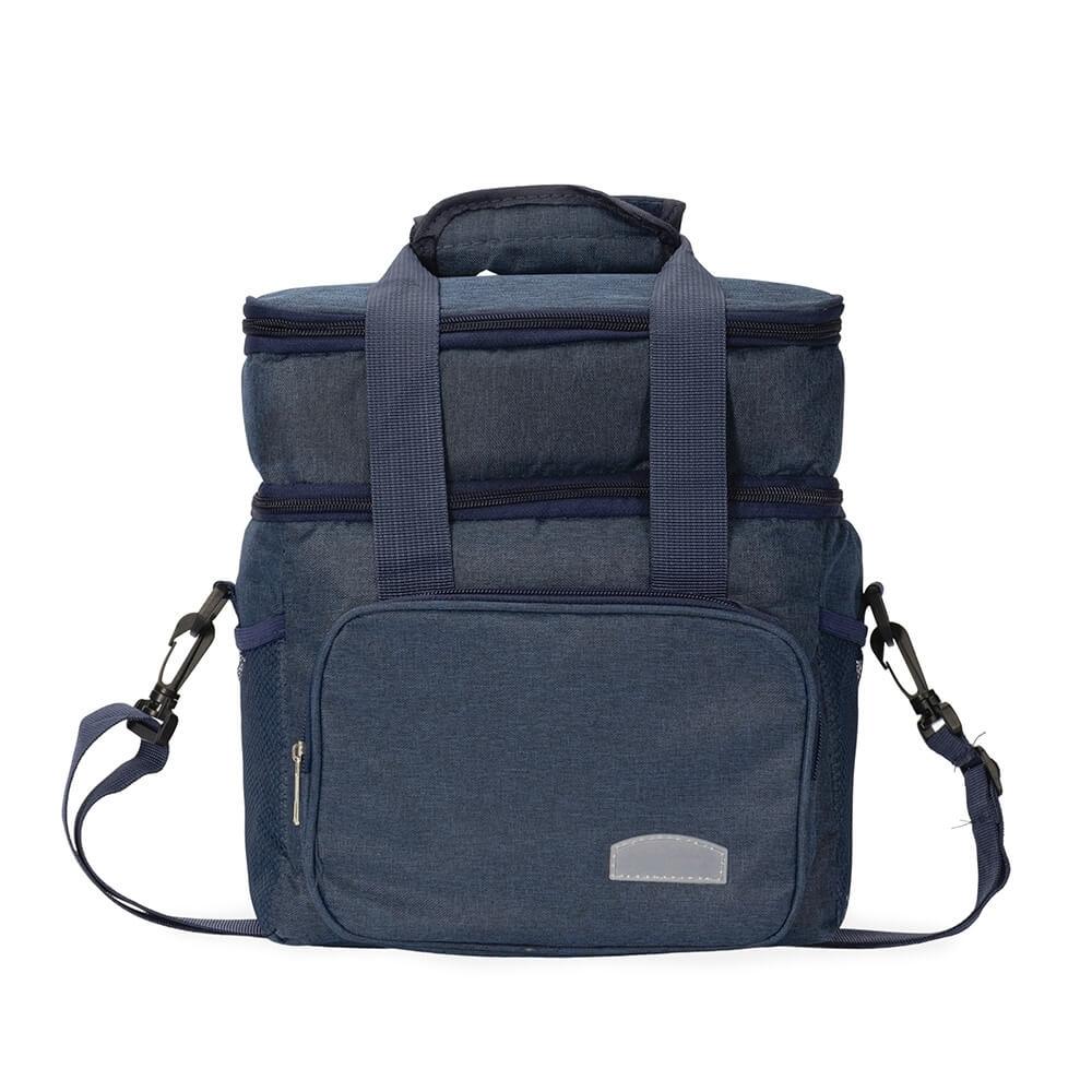 Bolsa Térmica 10 Litros VG1686 na cor Azul escuro, brinde personalizado Sky Brindes