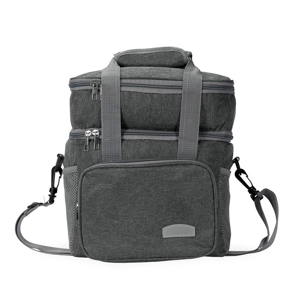 Bolsa Térmica 10 Litros VG1686 na cor Cinza, brinde personalizado Sky Brindes