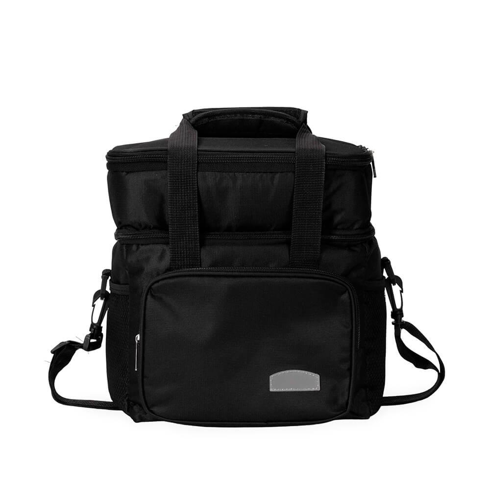 Bolsa Térmica 10 Litros VG1686 na cor Preto, brinde personalizado Sky Brindes