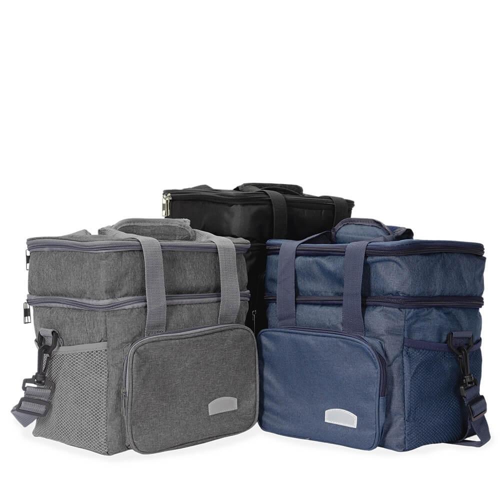 Bolsa Térmica 10 Litros VG1686 na cor Azul escuro, brinde personalizado Sky Brindes