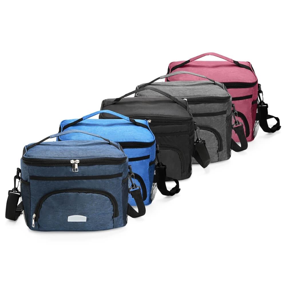 Bolsa Térmica Poliéster 10 Litros VG1687 na cor Rosa, brinde personalizado Sky Brindes