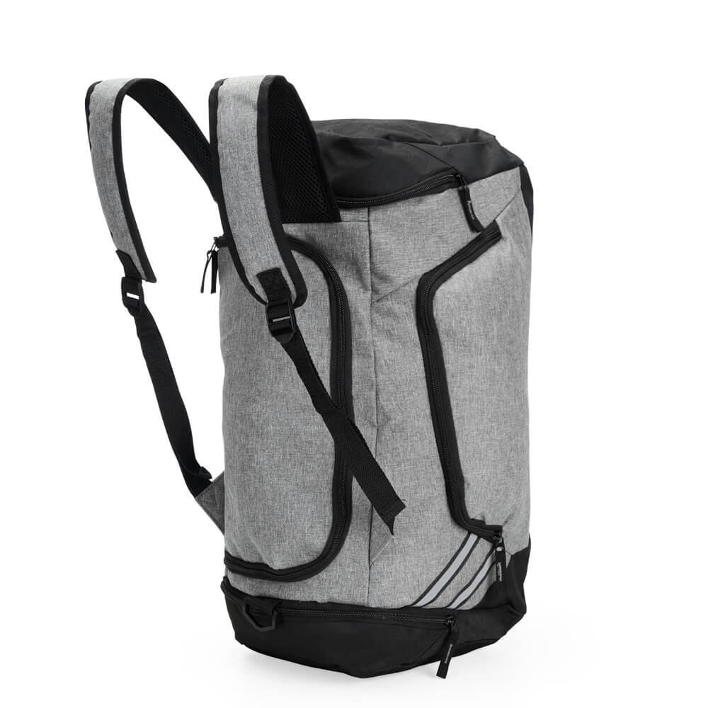 Bolsa de Viagem Poliéster 28 Litros VG1689 na cor Cinza, brinde personalizado Sky Brindes