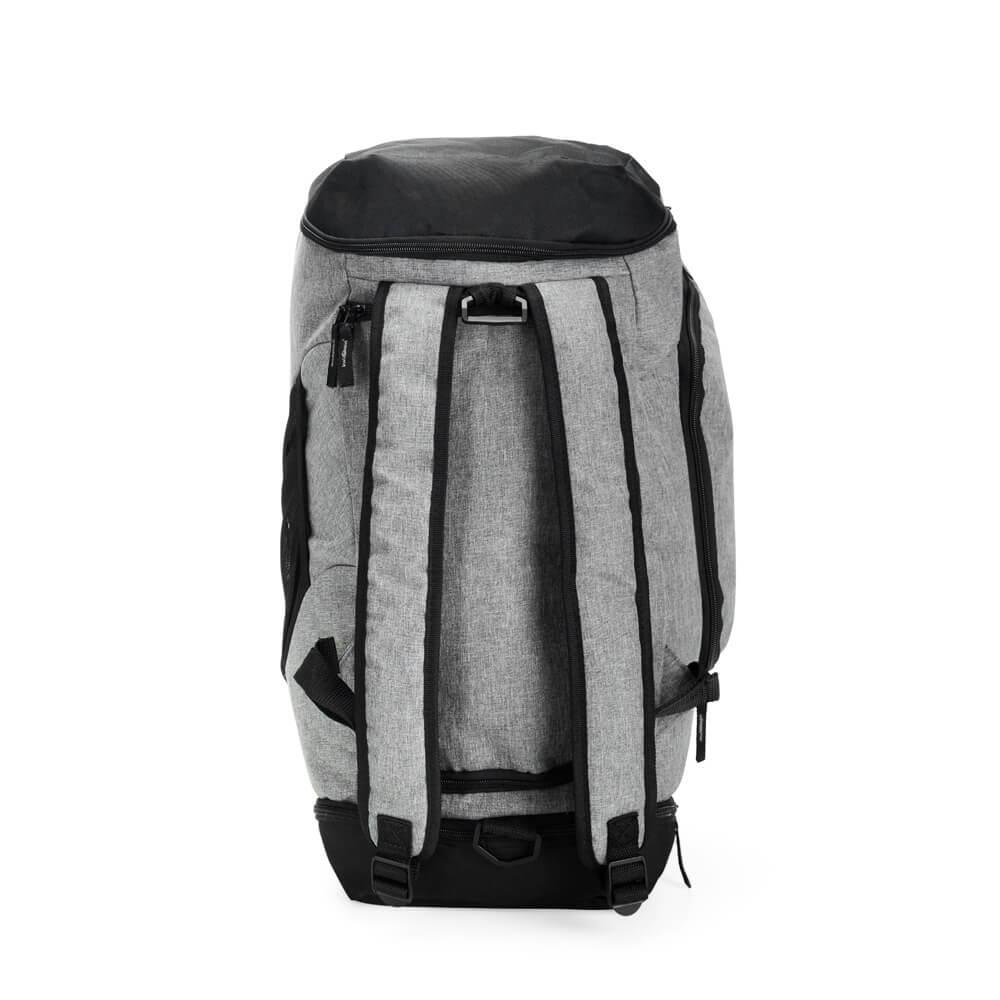 Bolsa de Viagem Poliéster 28 Litros VG1689 na cor Cinza, brinde personalizado Sky Brindes