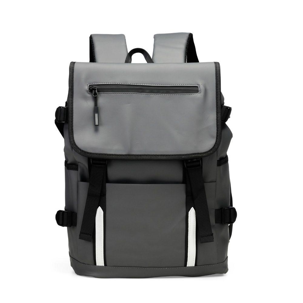 Mochila Couro Sintético 18 Litros VG1691 na cor Cinza, brinde personalizado Sky Brindes