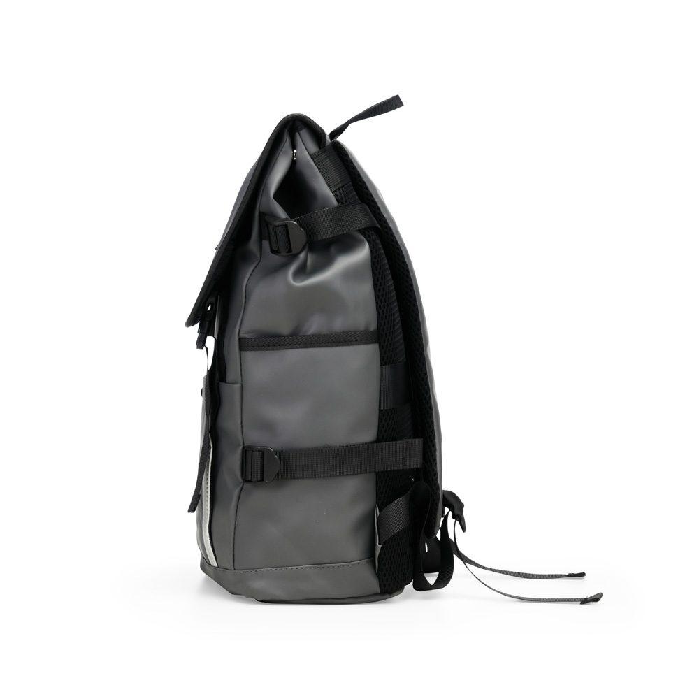 Mochila Couro Sintético 18 Litros VG1691 na cor Cinza, brinde personalizado Sky Brindes