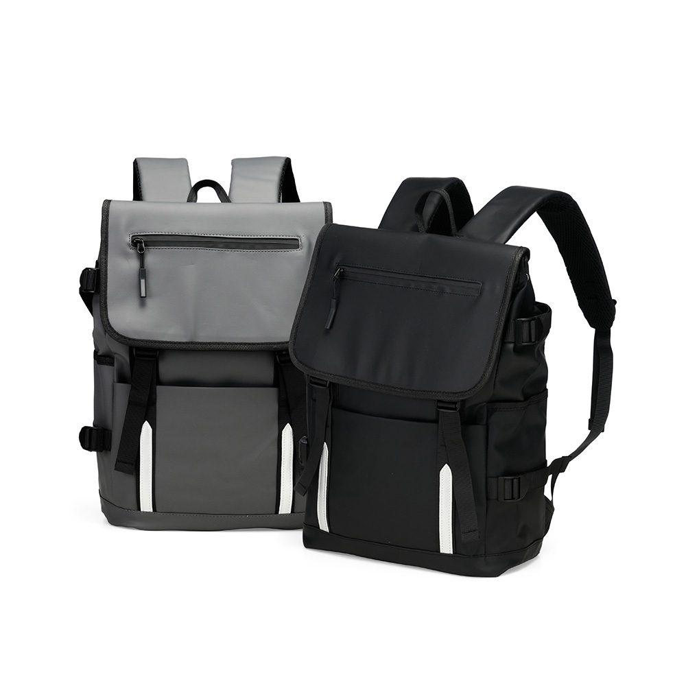 Mochila Couro Sintético 18 Litros VG1691 na cor Cinza, brinde personalizado Sky Brindes