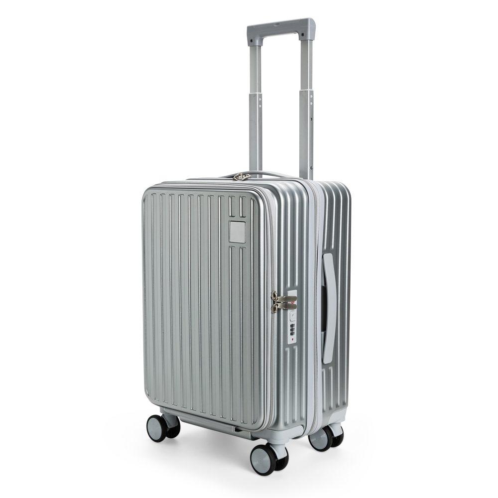 Mala de Viagem 32 Litros VG1692 na cor Prata, brinde personalizado Sky Brindes