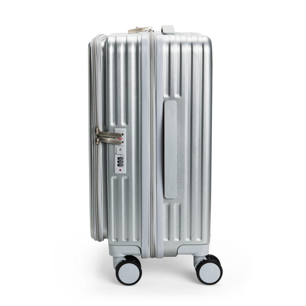 Mala de Viagem 32 Litros VG1692 na cor Prata, brinde personalizado Sky Brindes