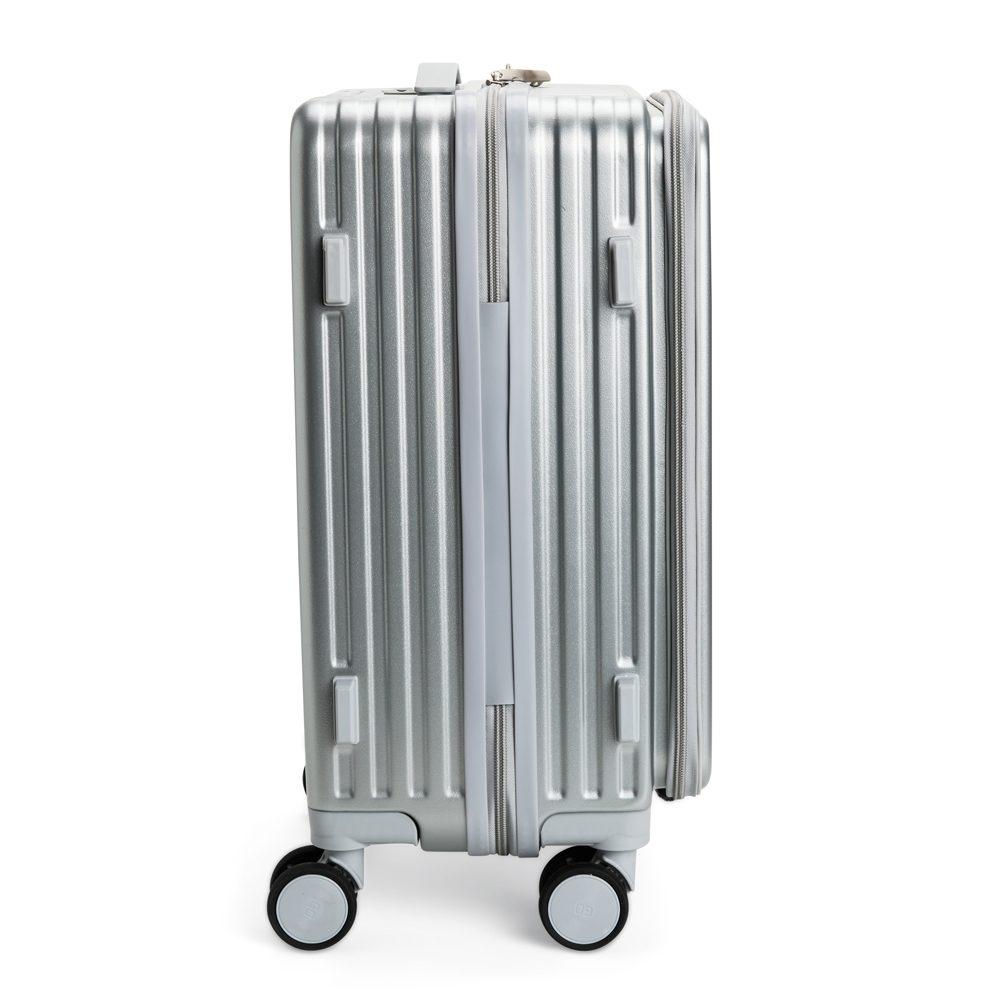 Mala de Viagem 32 Litros VG1692 na cor Prata, brinde personalizado Sky Brindes