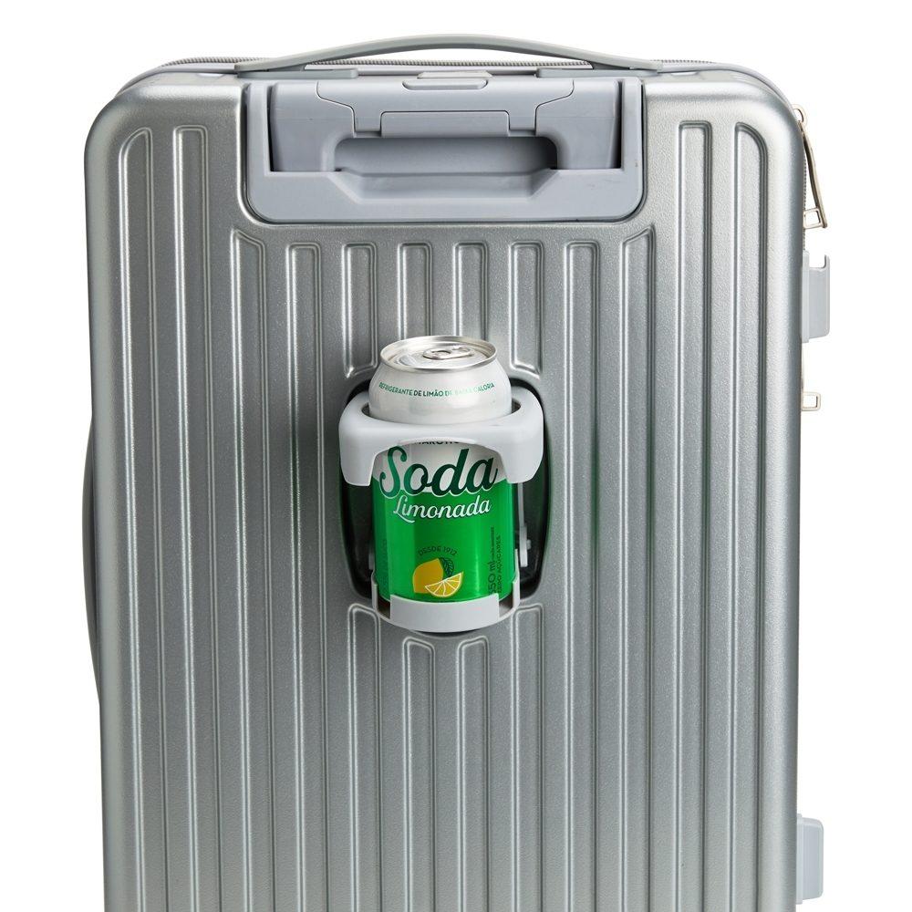 Mala de Viagem 32 Litros VG1692 na cor Prata, brinde personalizado Sky Brindes