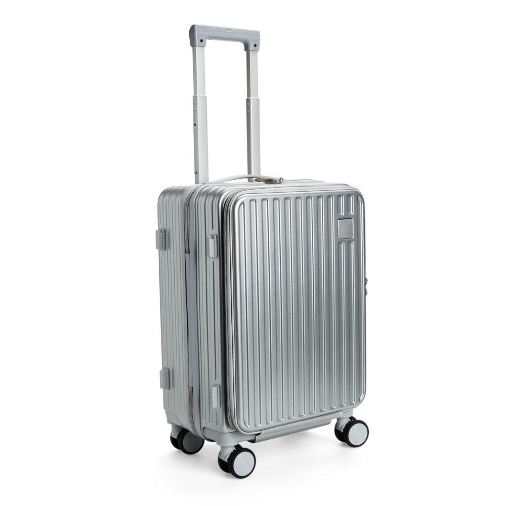 Mala de Viagem 32 Litros VG1692 na cor Prata, brinde personalizado Sky Brindes