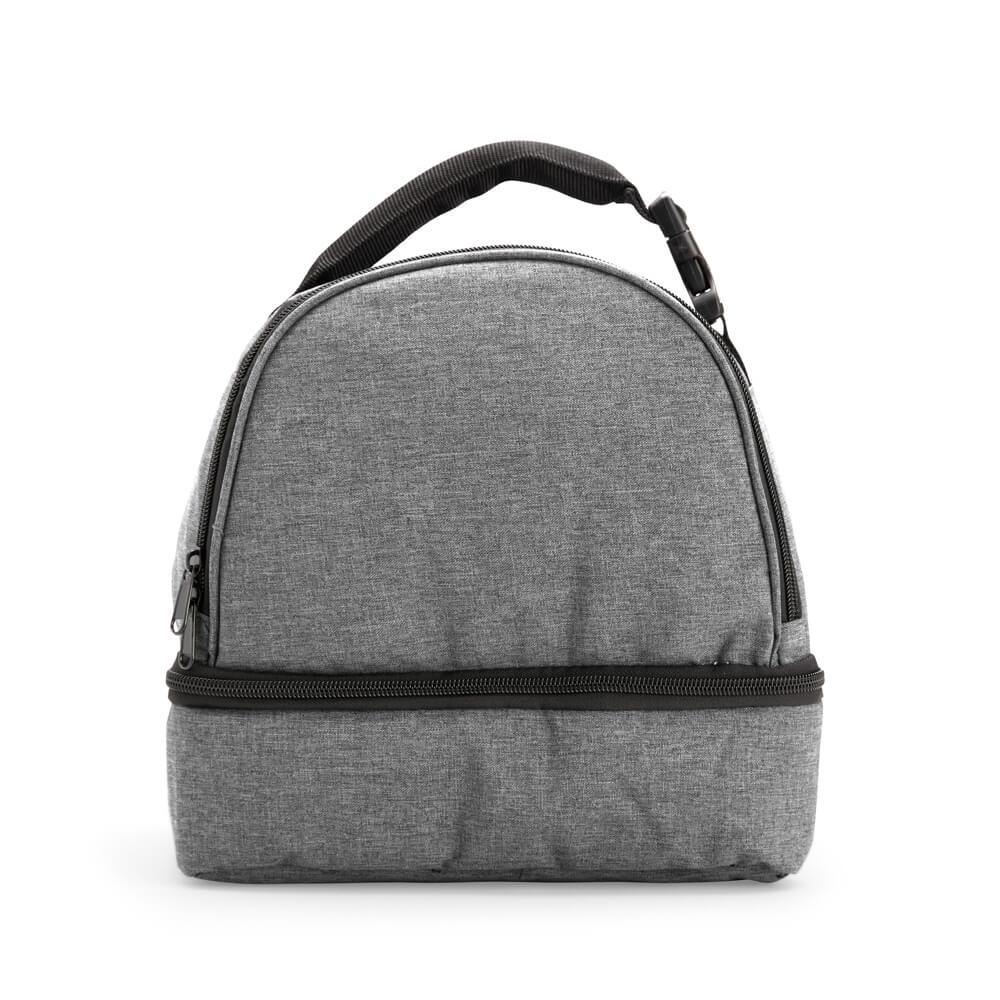 Bolsa Térmica Dupla 12 Litros VG1693 na cor Cinza, brinde personalizado Sky Brindes