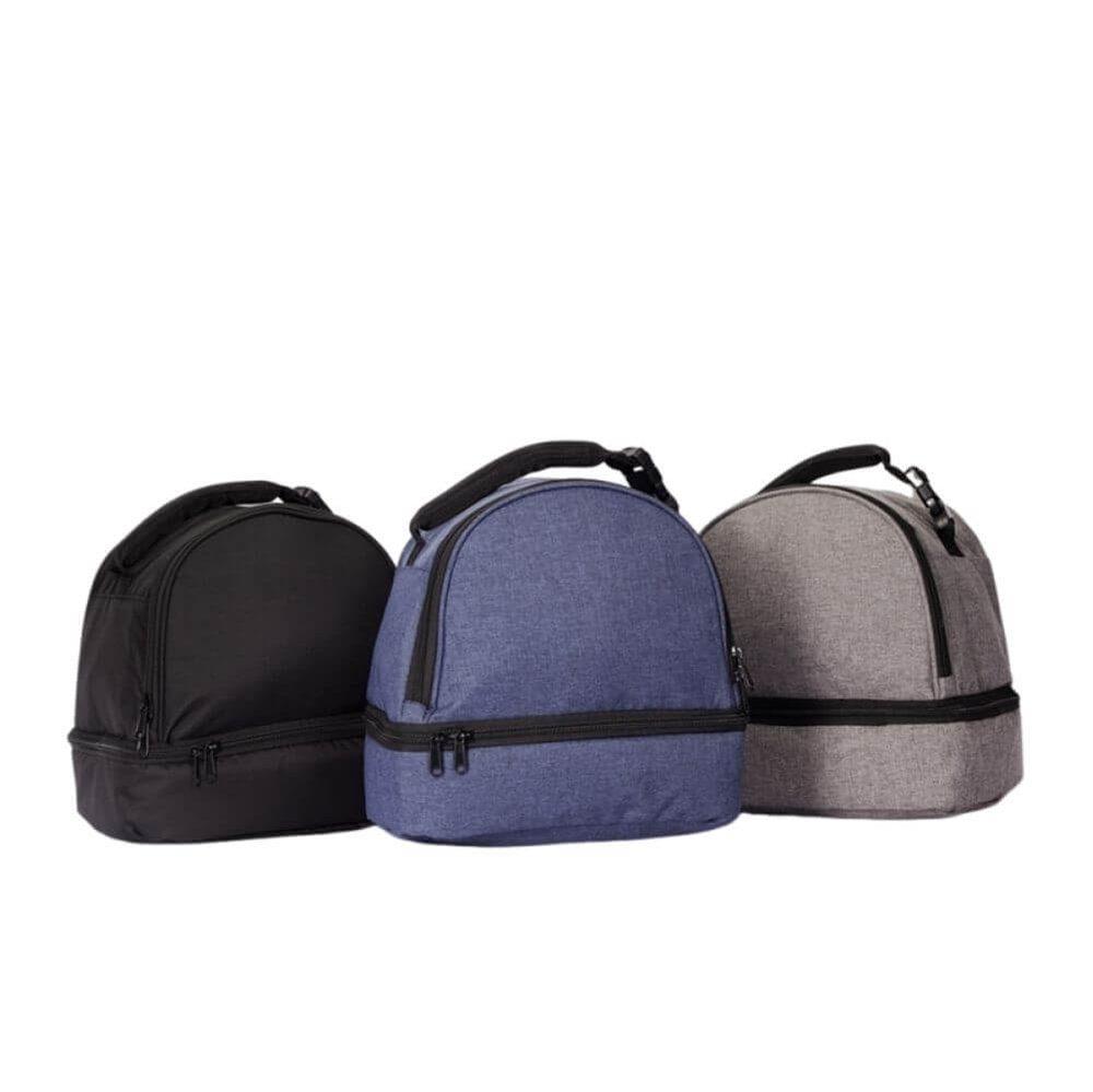 Bolsa Térmica Dupla 12 Litros VG1693 na cor Preto, brinde personalizado Sky Brindes