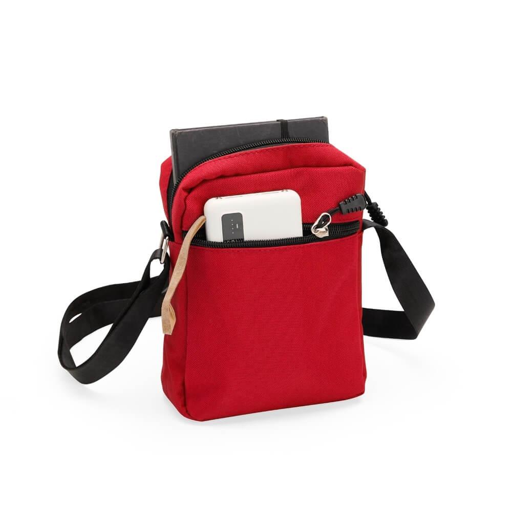 Mini Bolsa Transversal Oxford VG1694 na cor Azul, brinde personalizado Sky Brindes