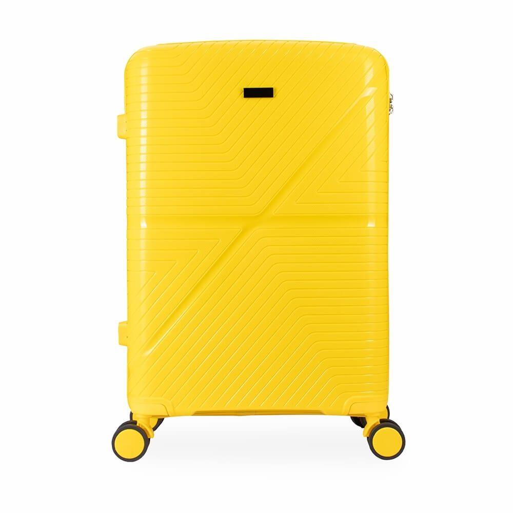 Mala de Viagem 67 Litros VG1695 na cor Amarelo, brinde personalizado Sky Brindes