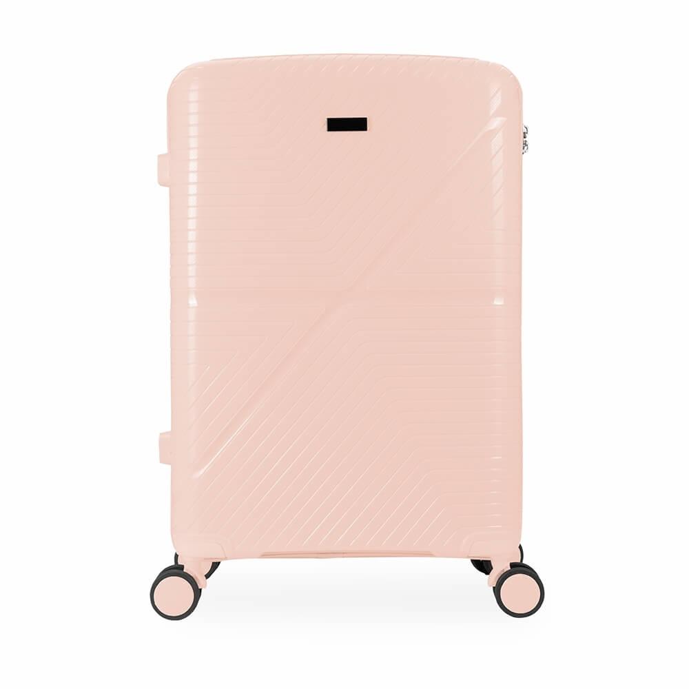 Mala de Viagem 67 Litros VG1695 na cor Rosa, brinde personalizado Sky Brindes