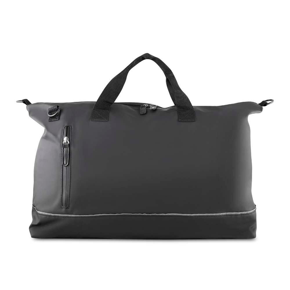 Mala Esportiva VG1697 na cor Preto, brinde personalizado Sky Brindes