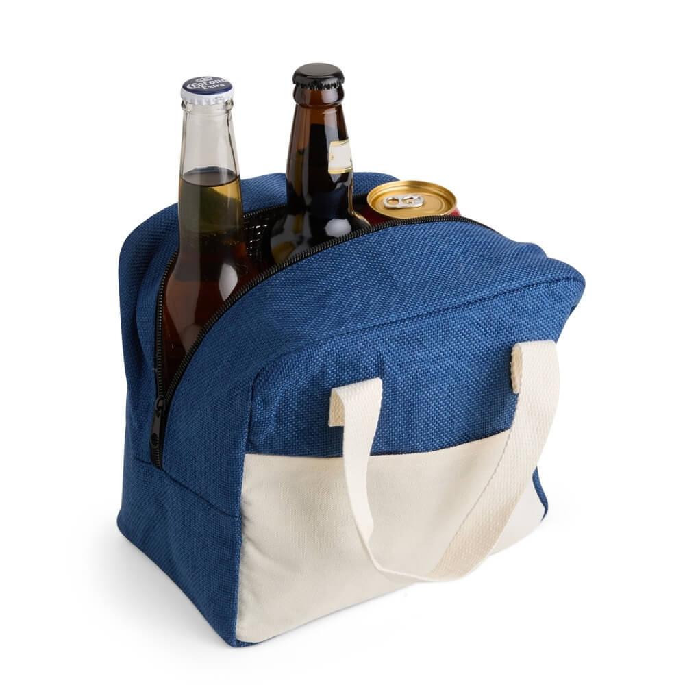 Bolsa Térmica 8 Litros VG1700 na cor Azul, brinde personalizado Sky Brindes