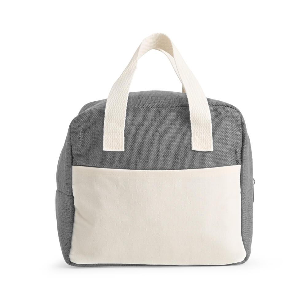 Bolsa Térmica 8 Litros VG1700 na cor Cinza, brinde personalizado Sky Brindes