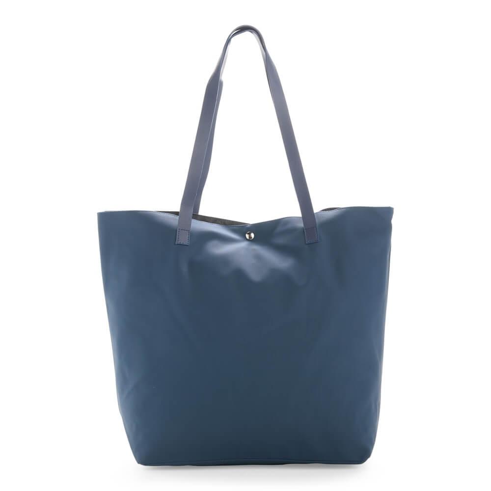 Sacola Couro Sintético VG1702 na cor Azul, brinde personalizado Sky Brindes